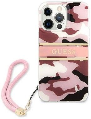 Guess Camo Case with Hand Strap (iPhone 13)
