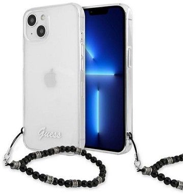 Guess Case with Pearl Hand Strap (iPhone 13)
