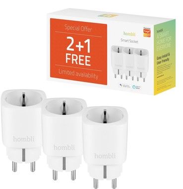 Hombli Smart Socket Promo Pack 2+1