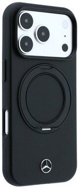 Mercedes Leather Ring Stand MagSafe Case (18 Pro/17 Pro)