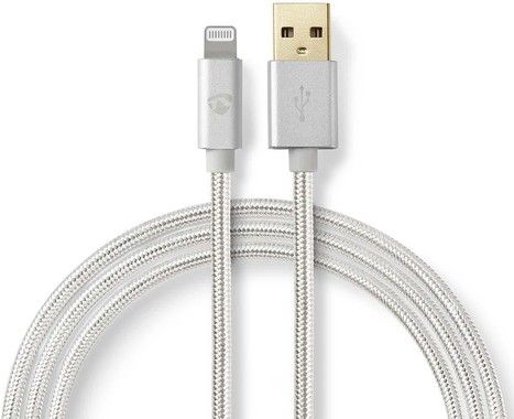 Nedis Fabritallic USB-A to Lightning Cable