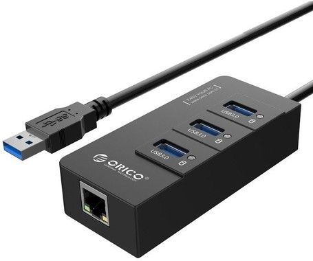 Orico 4-in-1 USB-A Ethernet Adapter