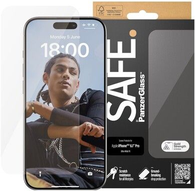 PanzerGlass Safe Screen Protector (iPhone 15 Pro)