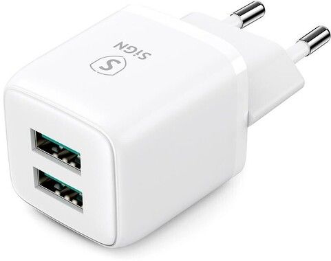 SiGN Mini Fast Charger Dual USB 2,4A