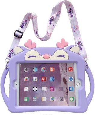 Trolsk Kids Case with strap - Purple Deer (iPad 10,2)