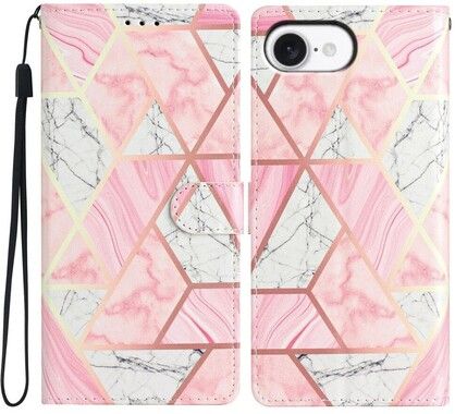 Trolsk Marble Triangle Wallet (iPhone 16e)