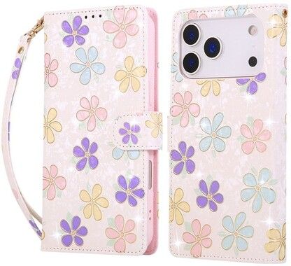 Trolsk Pl�nboksfodral - Blommor RFID-blockerande (iPhone 17 Pro/18 Pro)