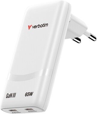 Verbatim Fold \'n\' Go GaN Wall Charger 65W