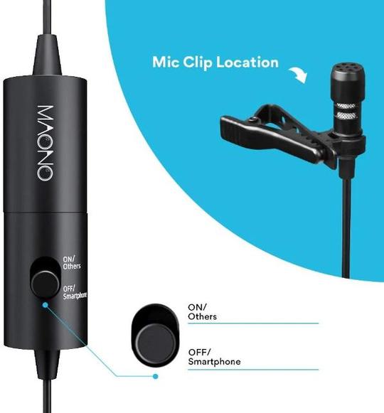 Maono AU100 Lavalier Microphone