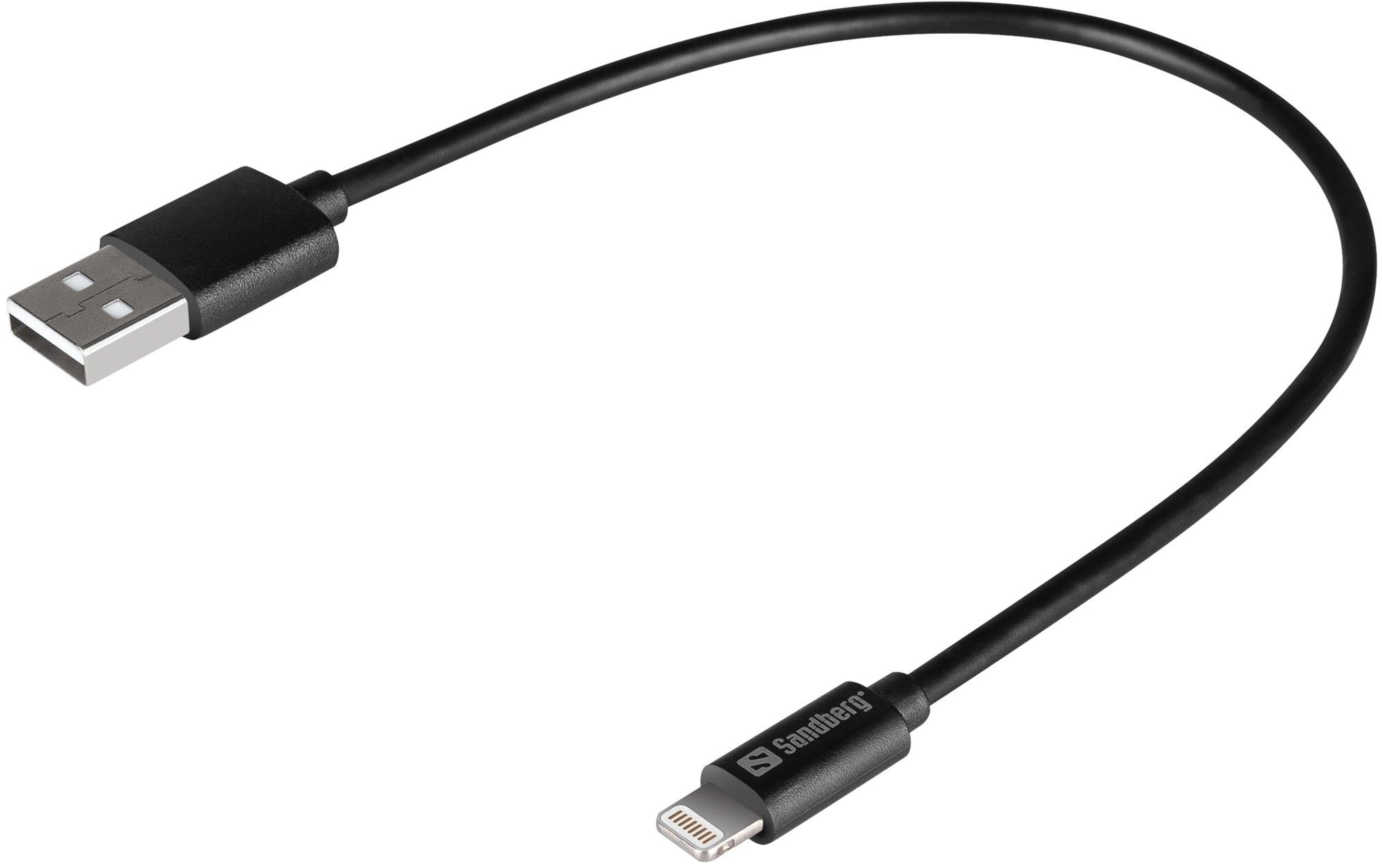 delagt emballage: Sandberg USB-A til Lightning kabel 20cm
