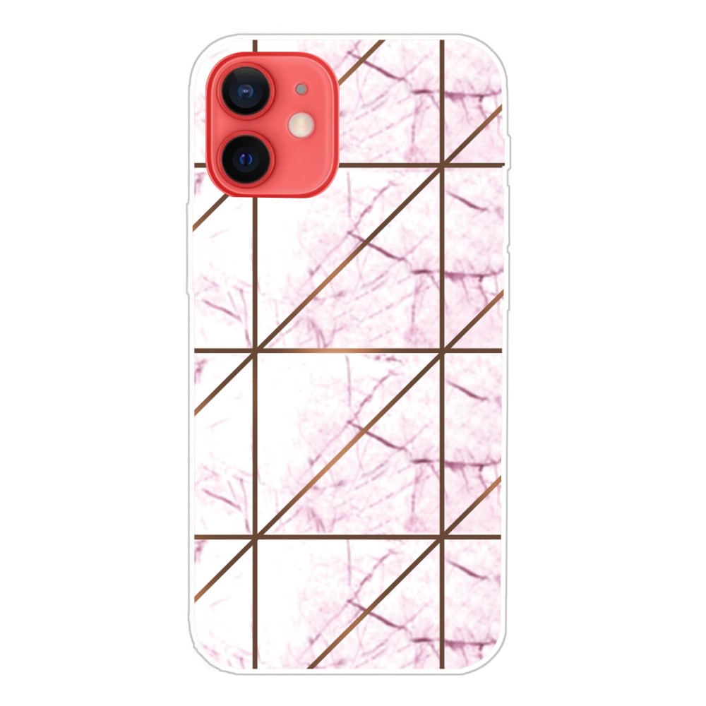 Trolsk marmor etui - Pink Metric (iPhone 13)