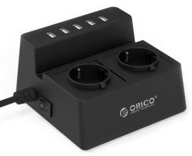 Dobbeltstik med USB